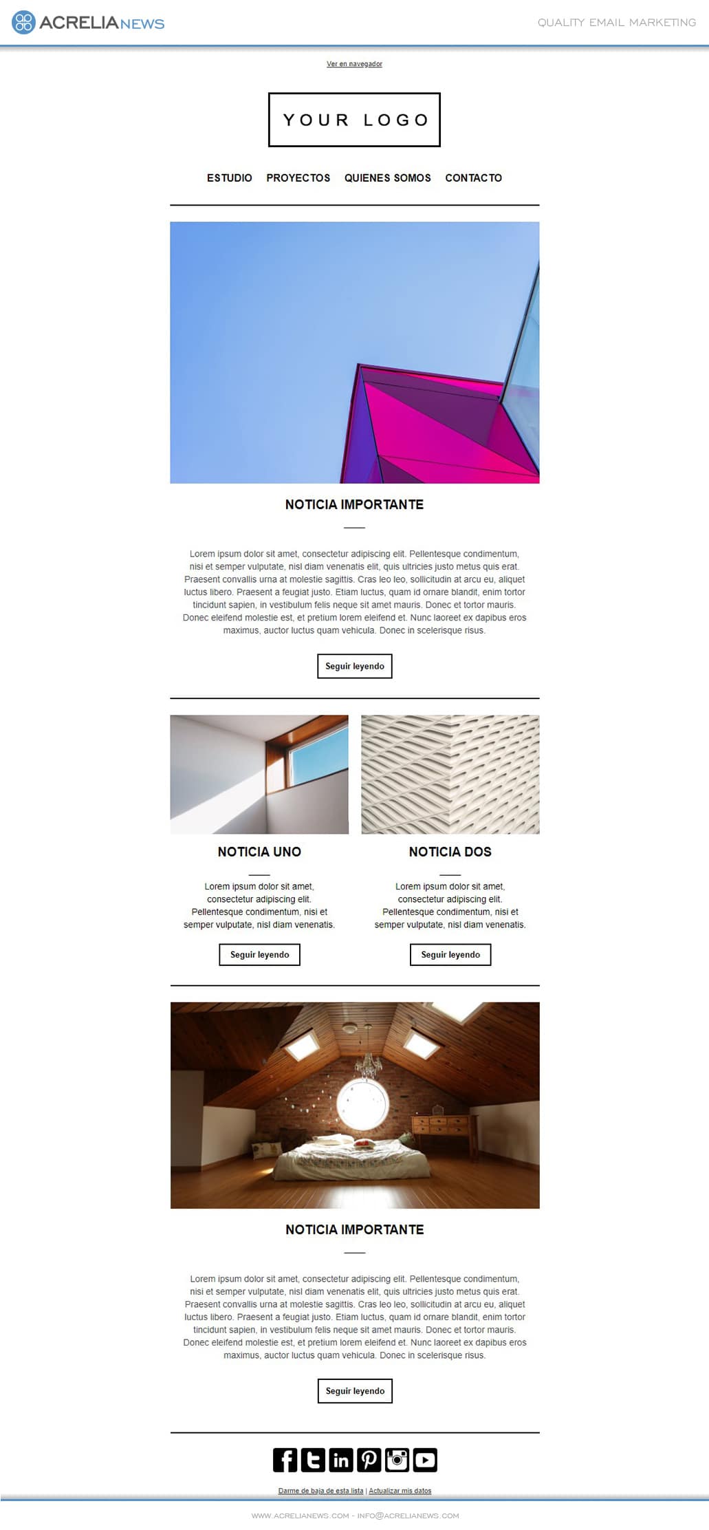 Responsive email template: Architecture