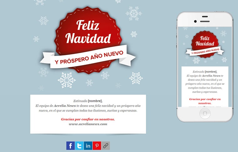 Plantilla de postal de Nadal - Christmas label