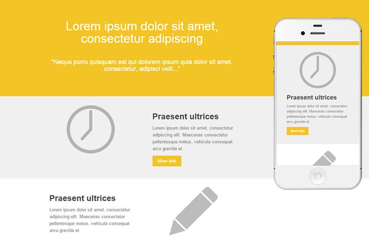 Responsive email template - Graphic
