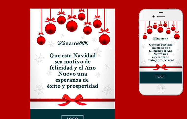 Plantilla de postal de Navidad - Christmas-wallpaper