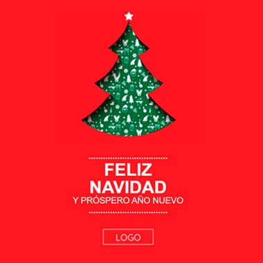 Plantilla email postal nadal: Arbre Feliç Nadal

