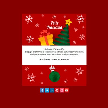 Plantilla email postal nadal: Nit de nadal
