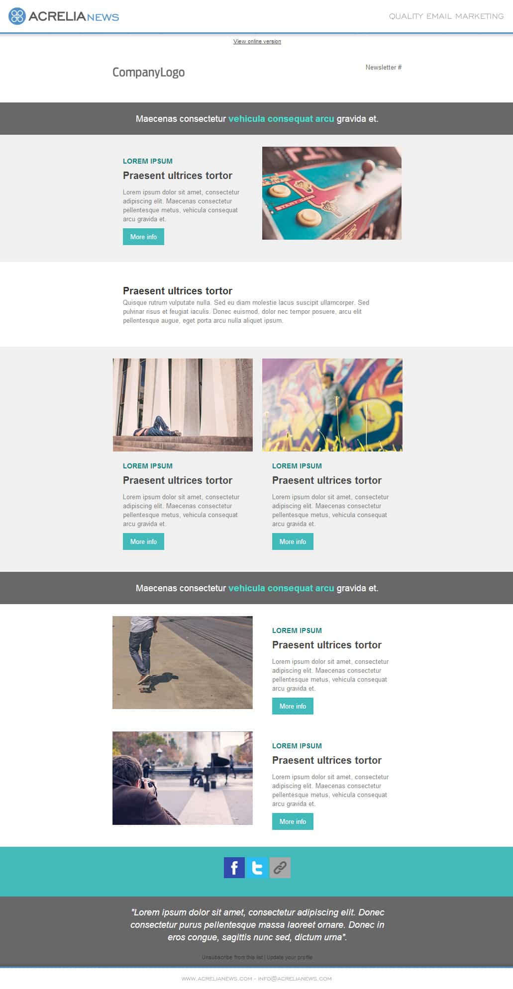 Responsive email template: Dynamic content