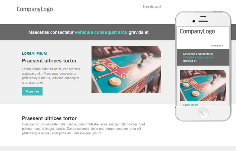 Responsive email template - Dynamic content