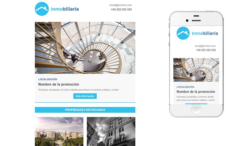 Responsive email template - Inmobiliaria