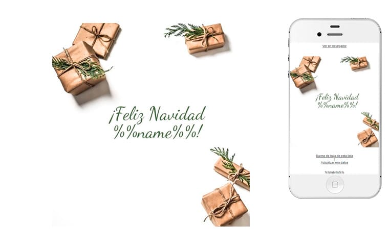 Christmas card template - Postal de Navidad personalizada