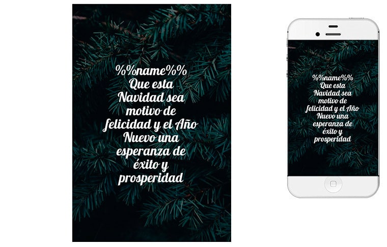 Christmas card template - Postal de Navidad personalizada