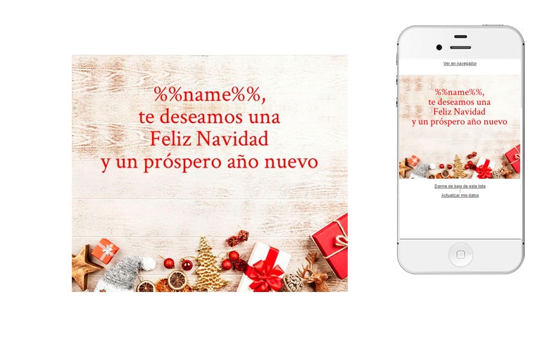 Christmas card template - Postal de Navidad personalizada