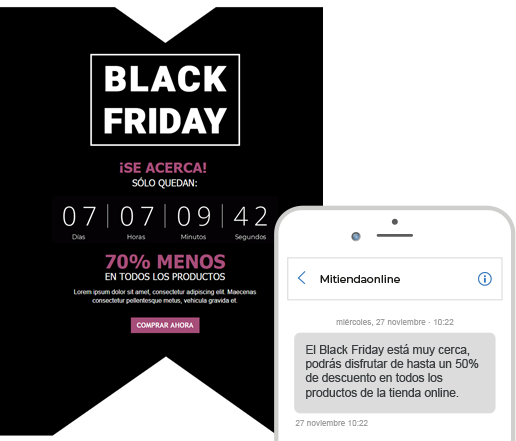 Black Friday - Campañas de email y SMS para vender más - Contenido de la guía