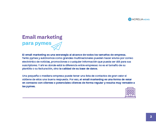 Email marketing para pymes - Contenido de la guía