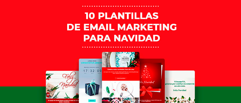 10 plantillas de email marketing para Navidad 
