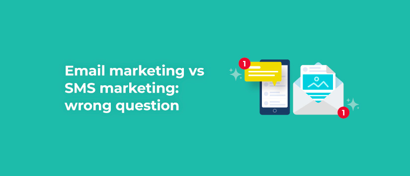 Imagen Email marketing vs SMS marketing: incorrect quest