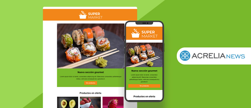 Email Template for supermarkets