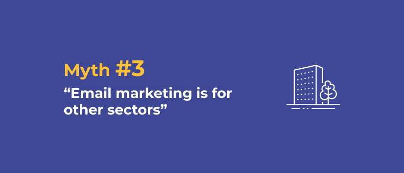 Imagen Myth 3: Email marketing is for others sect