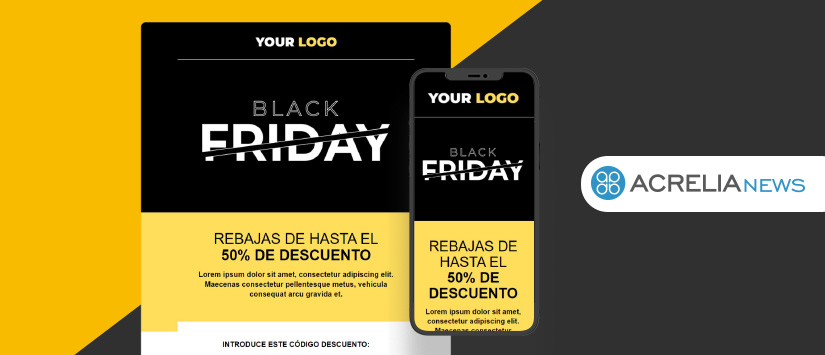 Plantilla de email para el Black Friday