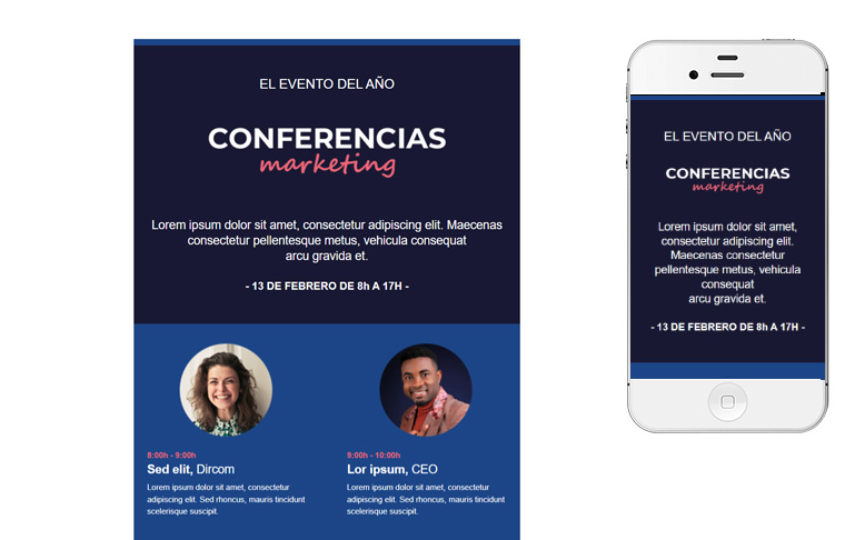 Plantilla d'email responsive: 