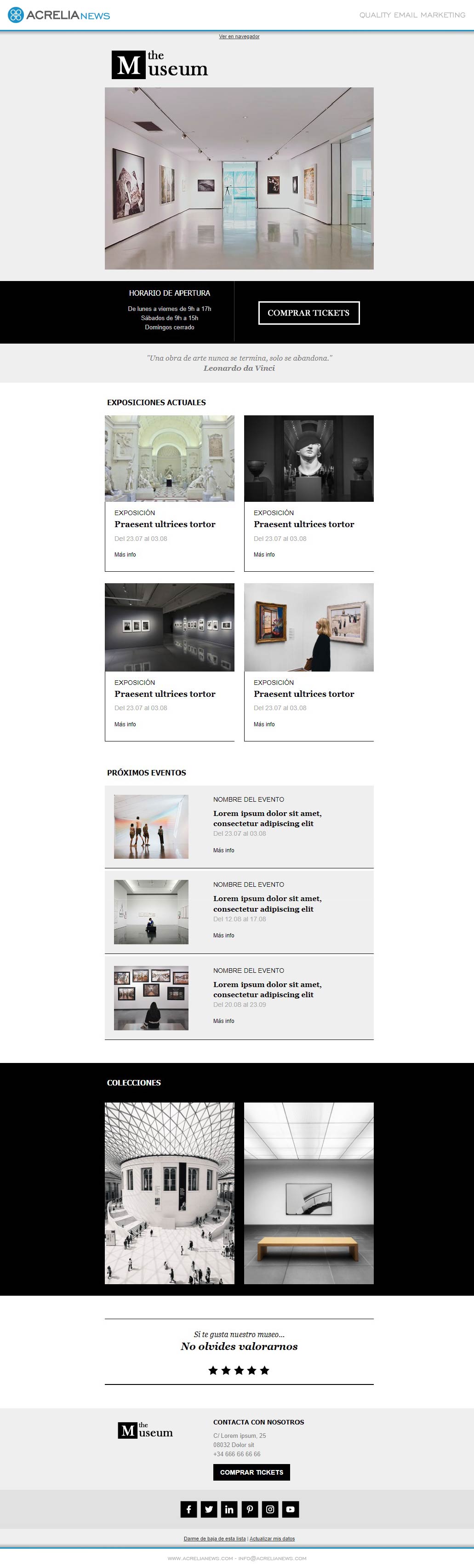 Responsive email template: 