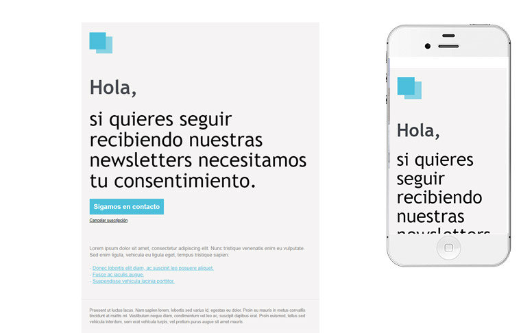 Responsive email template - 